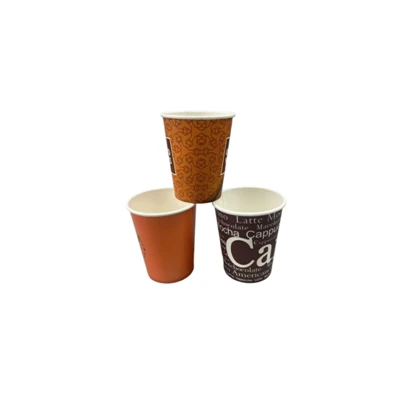 Vasos de papel de 8 onzas con personalización desechable para café y té a granel